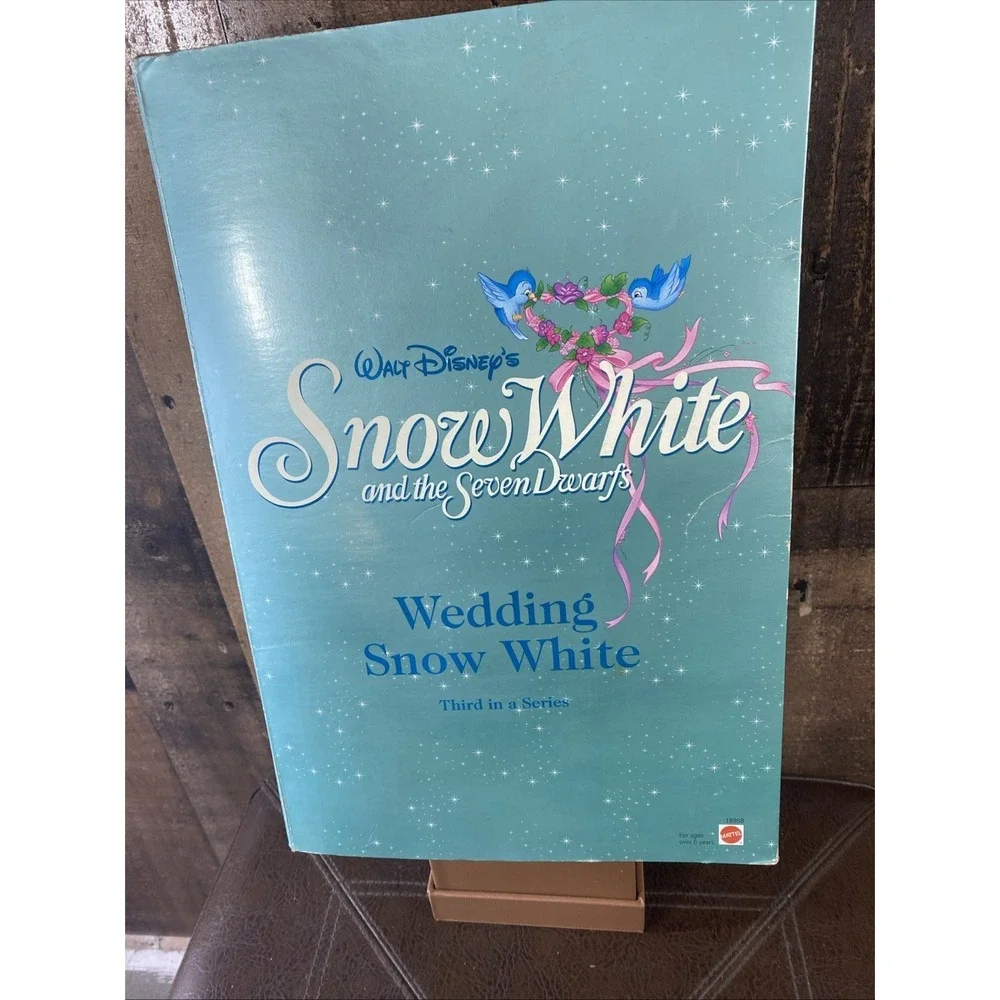 Vintage 1997 Disney Snow White Seven Dwarfs Wedding Doll Mattel #18958‎ New
